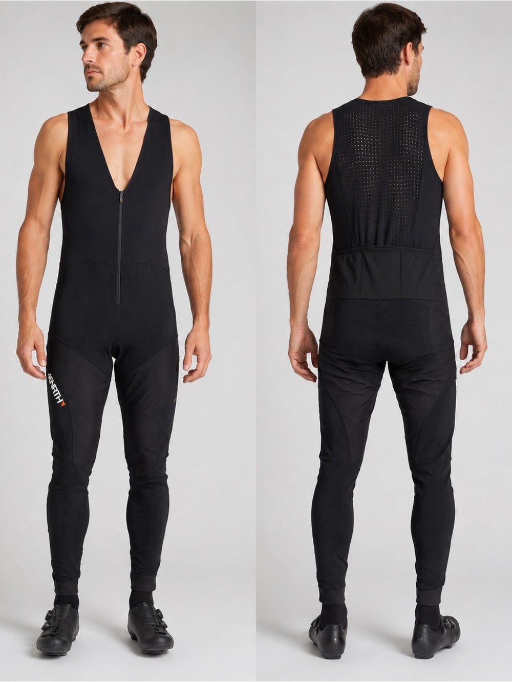 45NRTH Cycling Bib Tights XL Black Thermal Padded Road Bike MTB